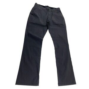 Eddie Bauer Mens Stretch Water-Repellent Pants 34x32 Black Durable Comfortable